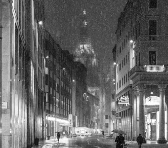 Снег в Милане