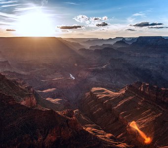 Grand Canyon. Sunset.
