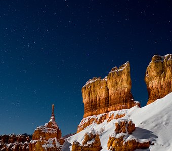 Новогодняя ночь в Bryce Canyon