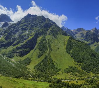 Панорама горы София. Западный Кавказ