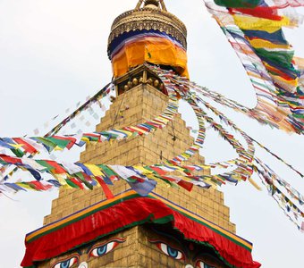 Буддисткая ступа Боднатх.  Катманду, Непал