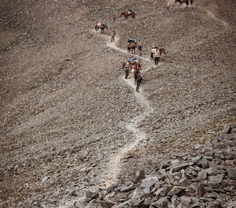 Час-пик на перевале Кара-Тюрек