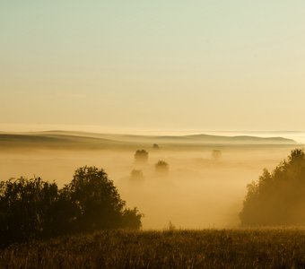 восход над облоками