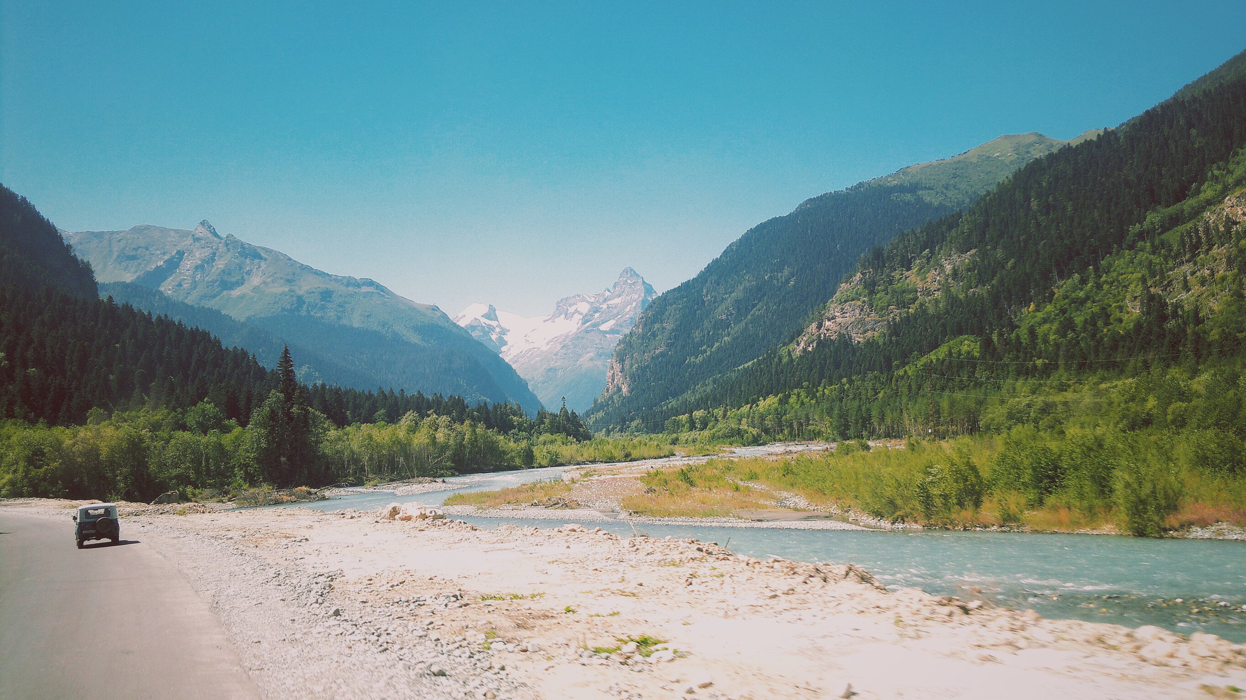 По дороге к Домбаю, Карачаево-Черкесская Республика