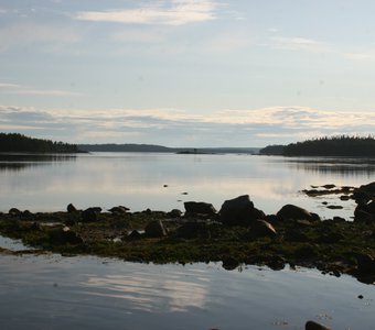 Зеркальное отражение. Белое море