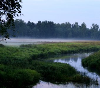 Вечер на речке Лаговеж