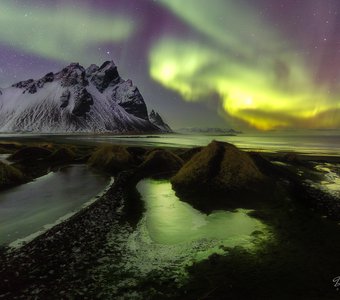 одна волшебная ночь в Исландии