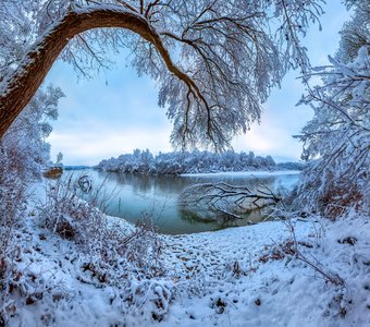 Снегопад на Тереке