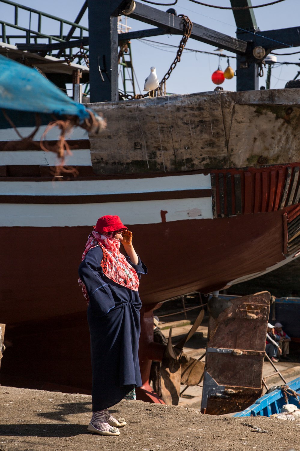 Woman in the port of Essaouira