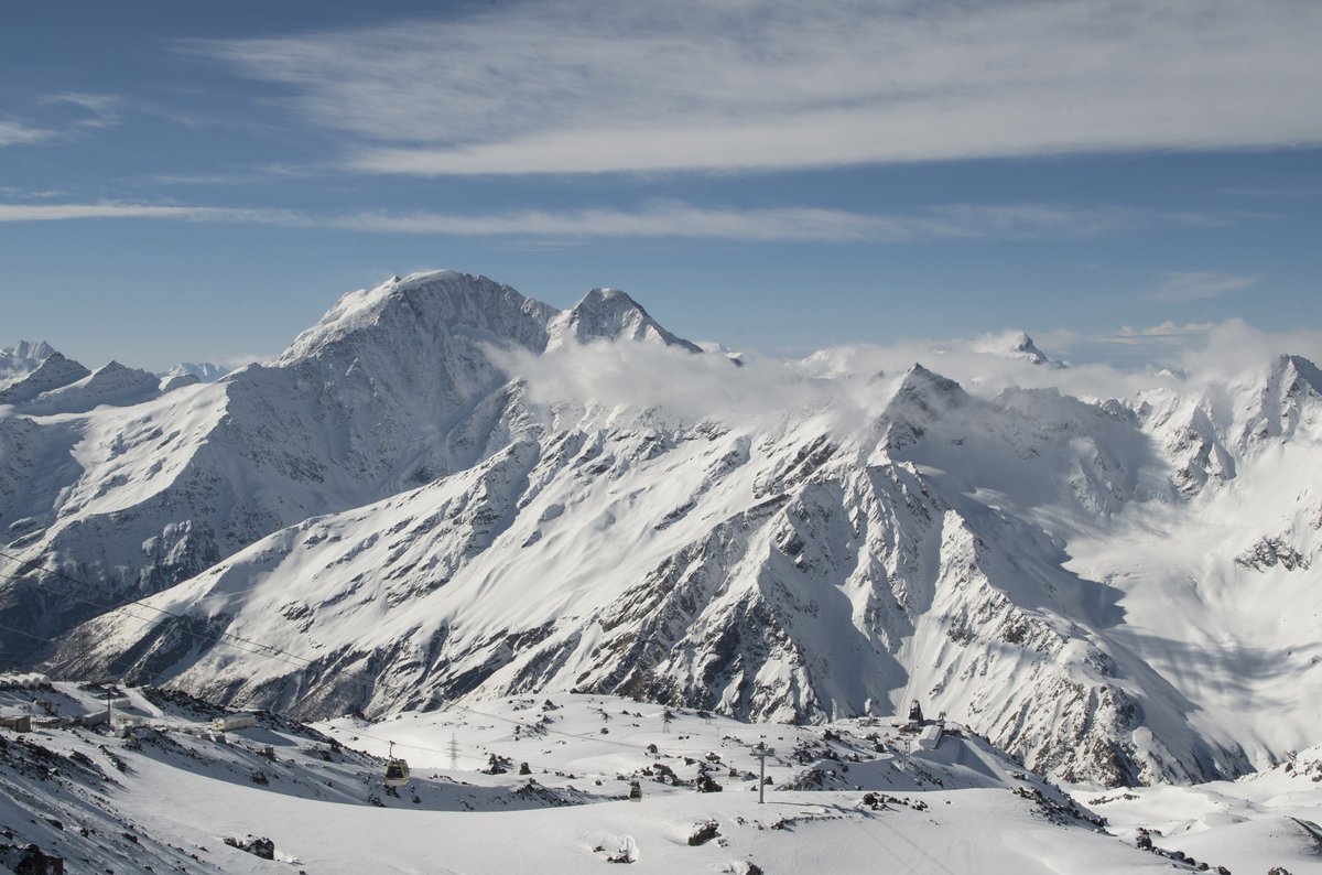 Эльбрус панорама с Чегета