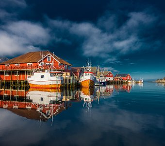 Норвежская рыбацкая деревня