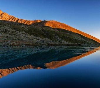 "Зеркало" озеро "малая Марка" (2733м) кчр.