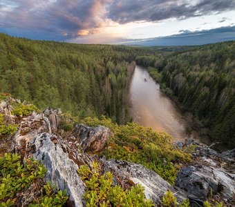 Летний вечер на Северном Урале