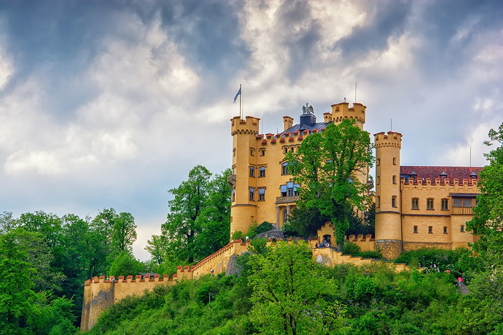 старый немецкий замок Хоэншвангау