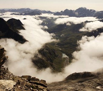 Вид с вершины Пети Винемаль, 3080 м