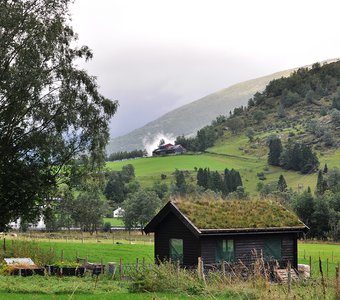 в норвежской деревне