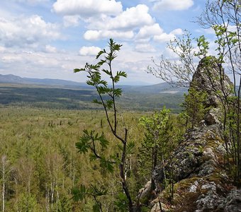 На вершине Инзерских зубчаток