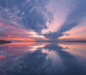 Рассвет на Кимовском водохранилище