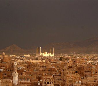 Закат в Старом Городе, Саана, Йемен