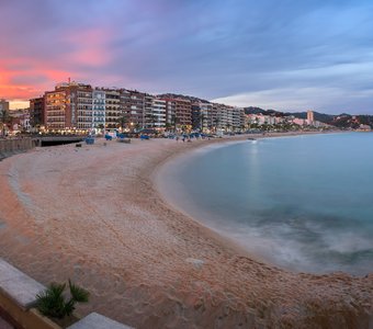 Panorama of Lloret de Mar Seafront