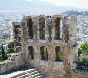 Греция, Афины, на развалинах Парфенона
