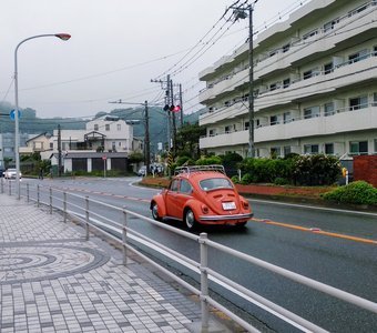 Красный автомобиль, Юигахама, Эношима,