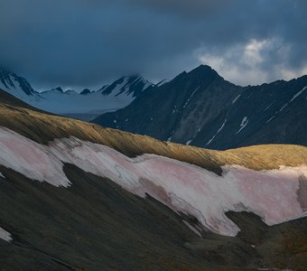 Красный лёд ледников Алтая