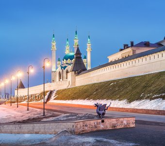 Зимний вечер в Казани