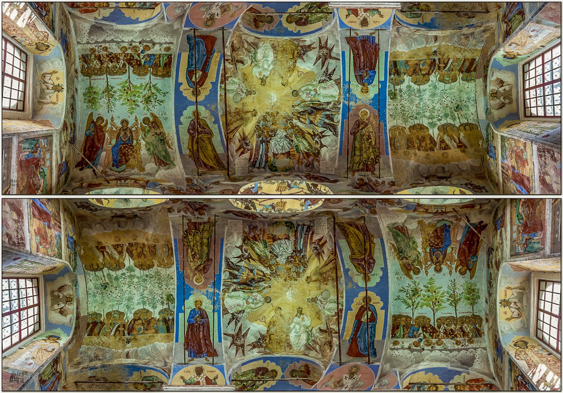 The frescoes of the Trinity Cathedral of the Alexandro-Svirsky monastery