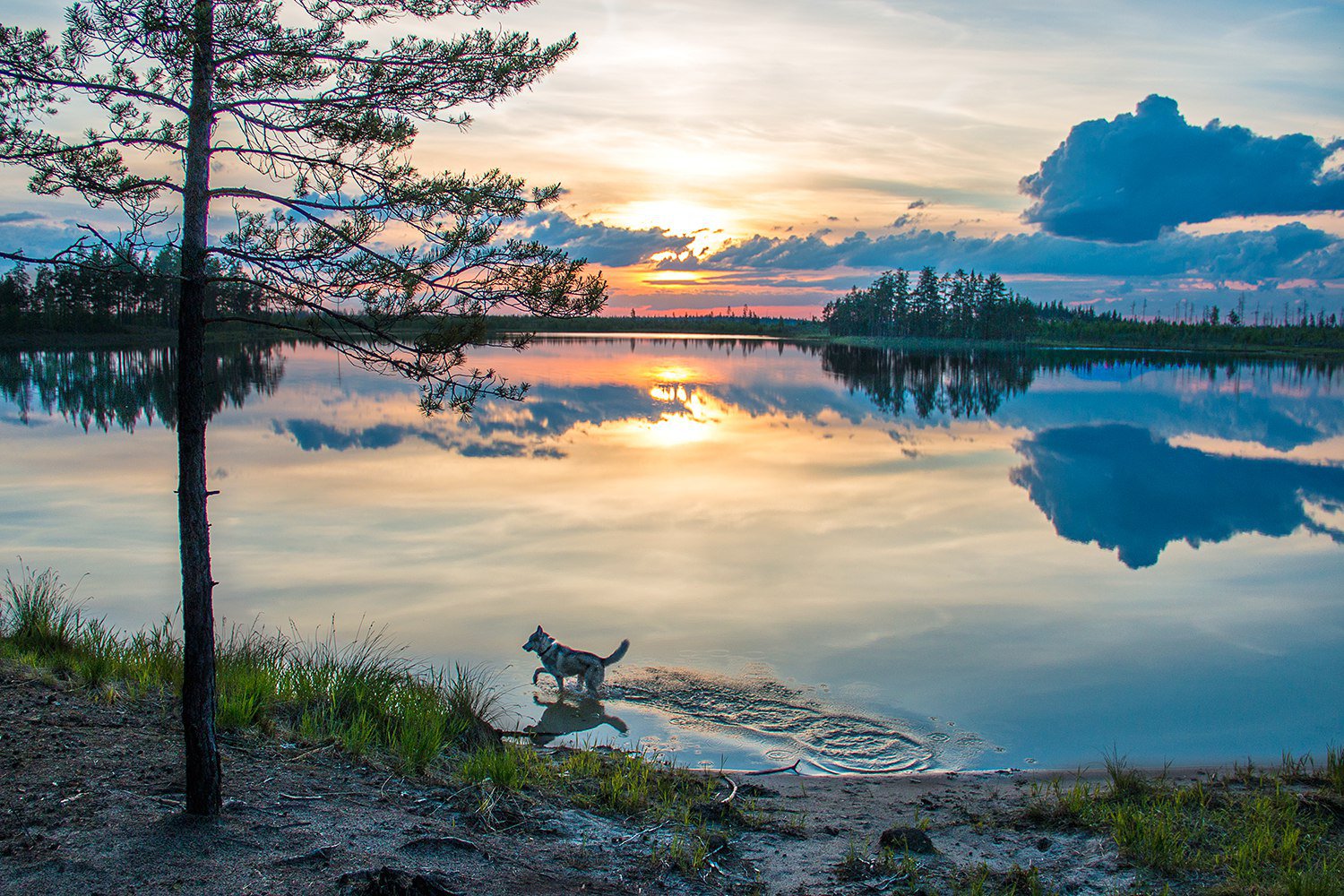 Закат на Малой Гараве.