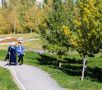 Прогулка в парке Астаны