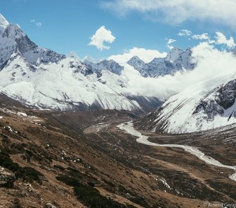 Долина Pheriche в Гималаях