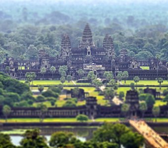 Ангкор-Ват с высоты птичьего полета.
