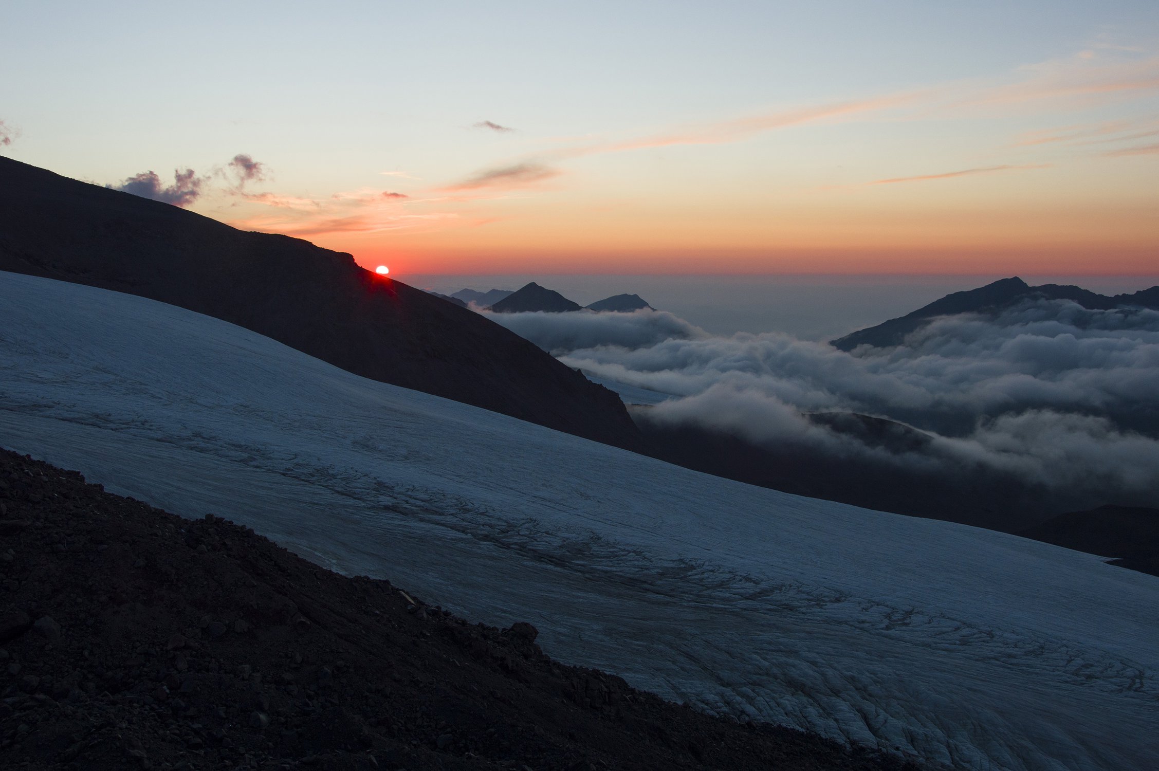 Закат в горах