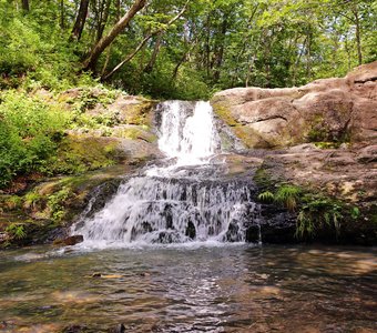 Кравцовские водопады. 4 каскад - водопад Ступенчатый.