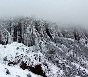 Зима в горах Шахдага