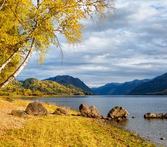 Осень на Телецком озере
