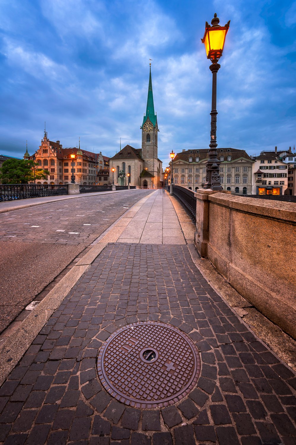 Fraumunster Church in the Morning, Zurich