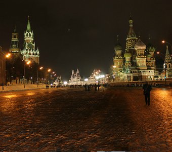 ночная Москва.