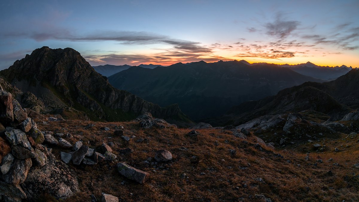 Закат в горах Архыза