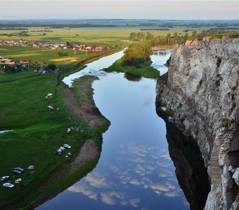 Скала Акташ на реке Зилим