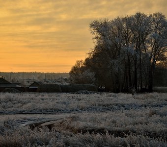 Предзимье в деревне.