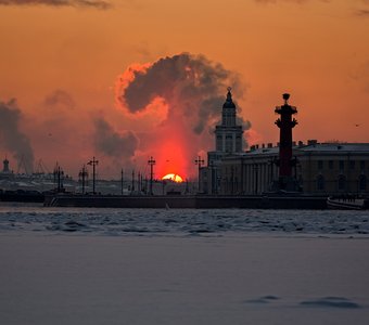 Январский вечер в Петербурге