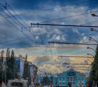 Грозовые облака над Кемерово