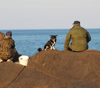 Рыбаки.