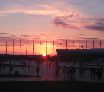 Закат в Олимпийском парке