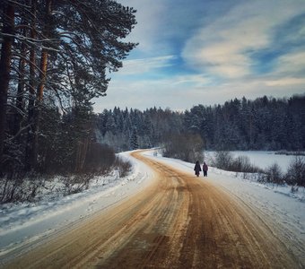 По зимней дороге