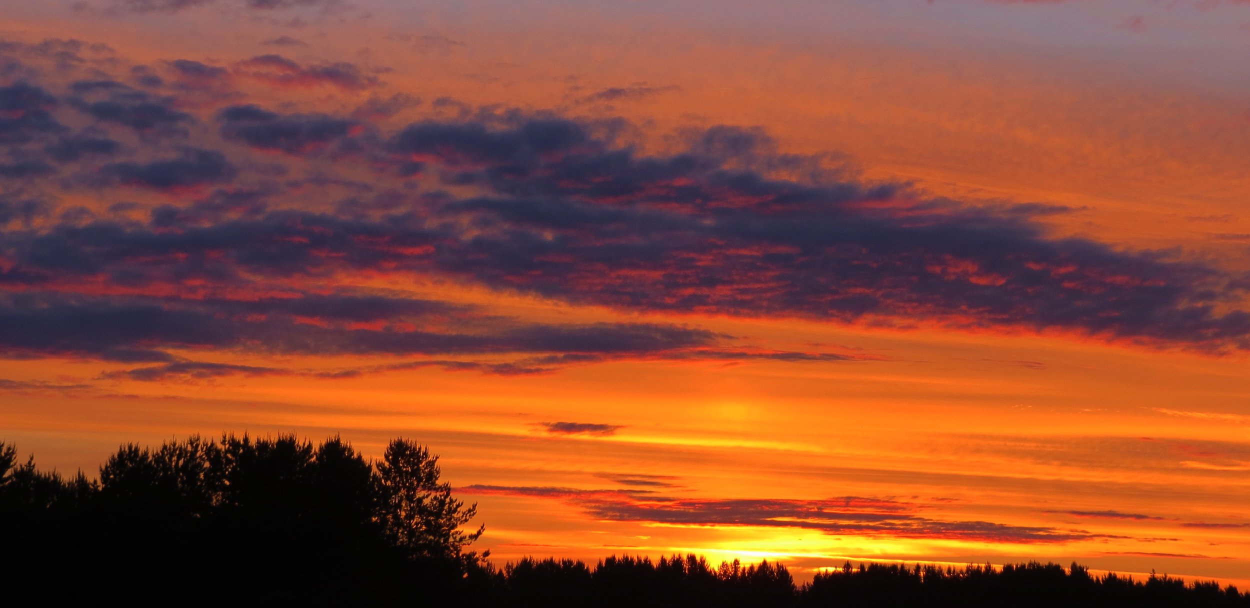 пылающий закат