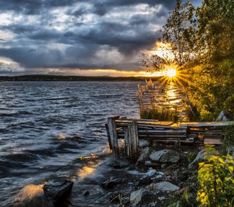 Sunset on the lake