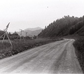 Дорога близ Усть-Кана, Горный Алтай